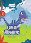Lil Legends Shaped Board Book, I am Allosaurus