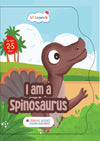 Lil Legends Shaped Board Book, I am Spinosaurus