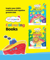 Lil Legends Gift Set: Boxset of 10 Copy Colouring Books for Kids | Learn About Vegetables, Transport, Shapes, Numbers 1-10, Fruits, Flowers, Clothes, Birds, Animals, English Alphabet - Oswaal Books