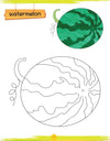 Lil Legends Book of Copy Colouring for kids,To Learn About Fruits, Age 3 +