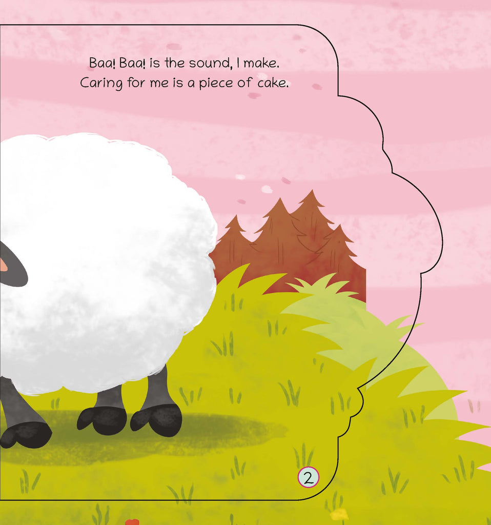 Lil Legends Shaped Board Books: Farm Animals: Sheep - Oswaal Books