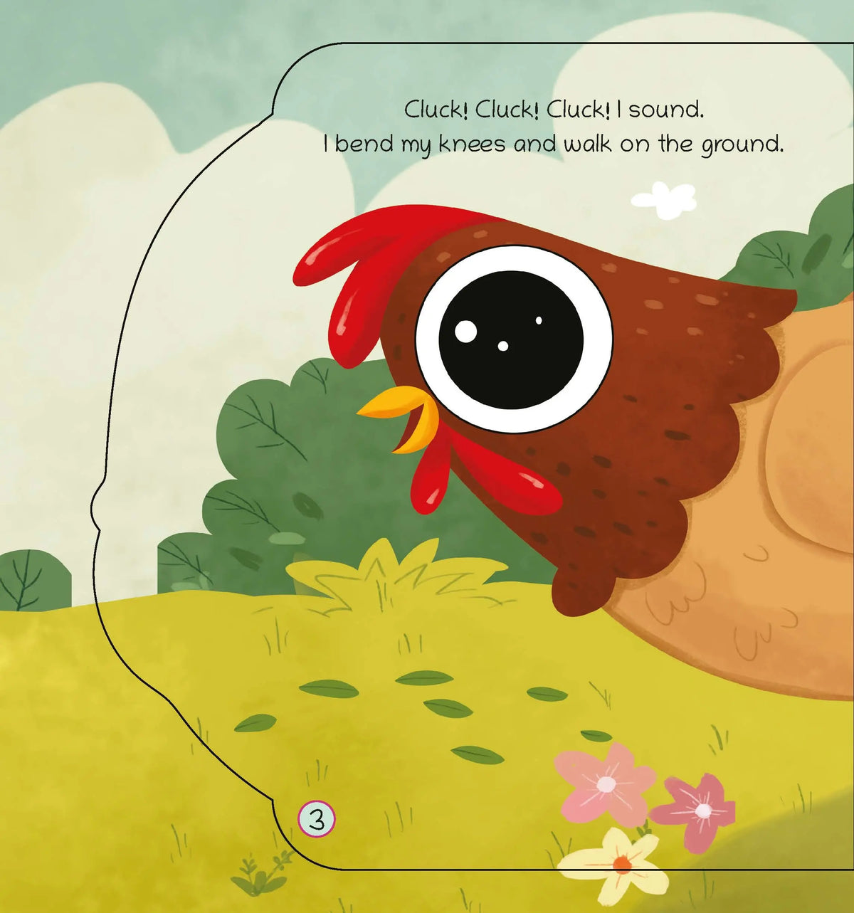 Lil Legends Shaped Board Book - Farm Animals: Hen | Hen-Shaped Picture Book for Kids Age 2+ Years | Early Learning Book with Colourful Illustrations for Toddlers & Preschoolers