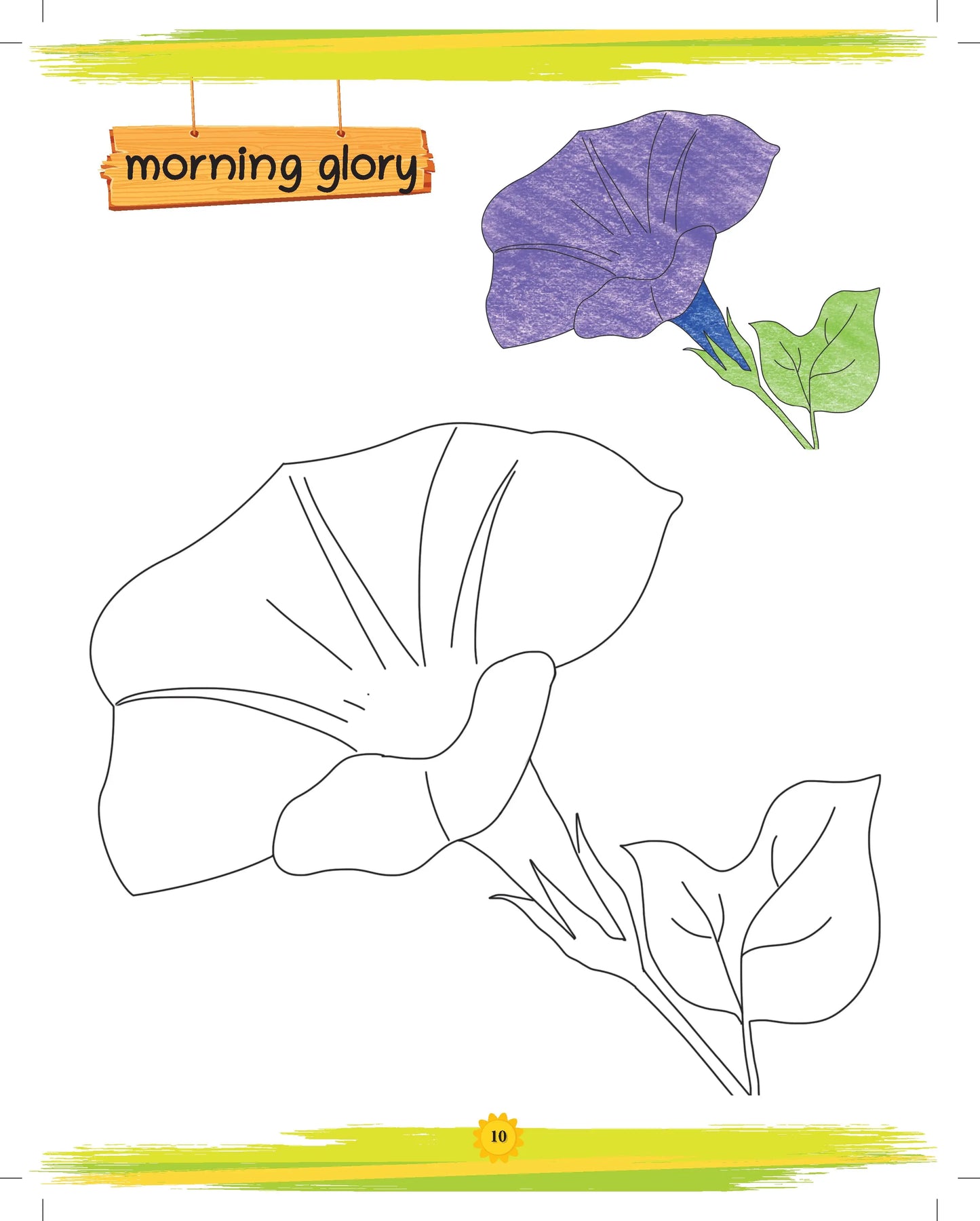 Lil Legends Book Of Copy Colouring Flowers for Kids | Fun Activity Book to Boost Focus, Vocabulary and Creativity | For Nursery/LKG/UKG | Age 3+