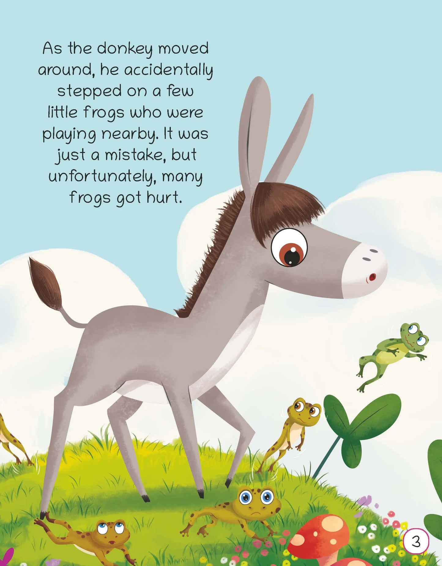 Illustrated Moral Story Books for kids 2+ years | The Frogs and The Donkey | Short English Bedtime Stories with Colorful Pictures | Lil Legends By Oswaal Books