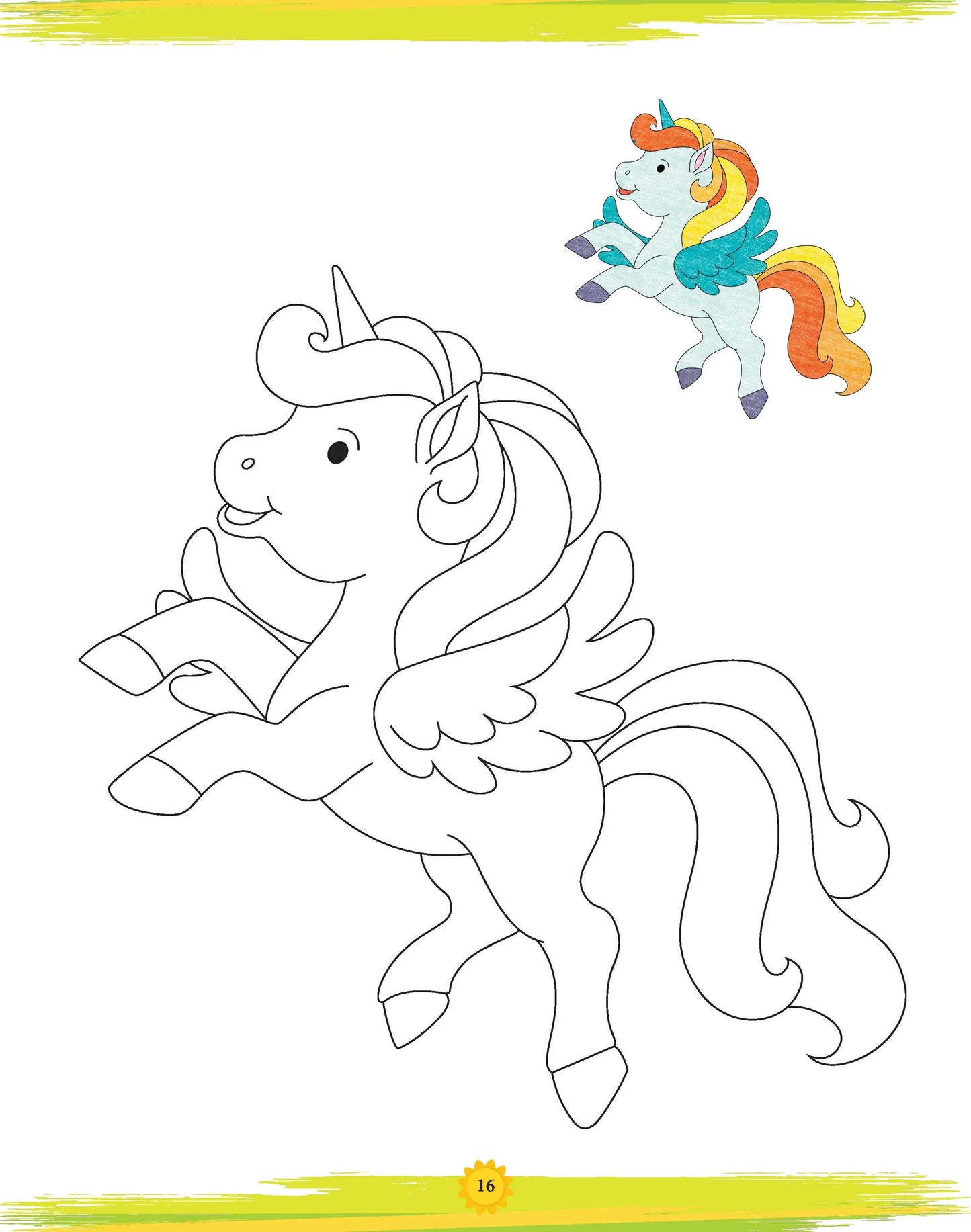 Lil Legends Book of Copy Colouring for Kids | Unicorns Theme | Fun Colouring Activity Book | Creativity, Colour Recognition & Fine Motor Skills | Age 3+ YearsΒ