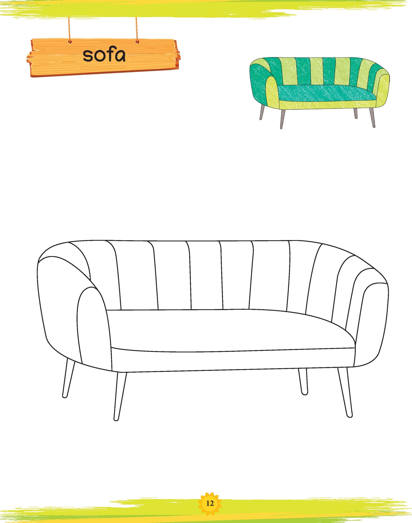 Book of Copy Colouring: Things at Home for Kids | Fun Colouring Activity Book | Ages 3+