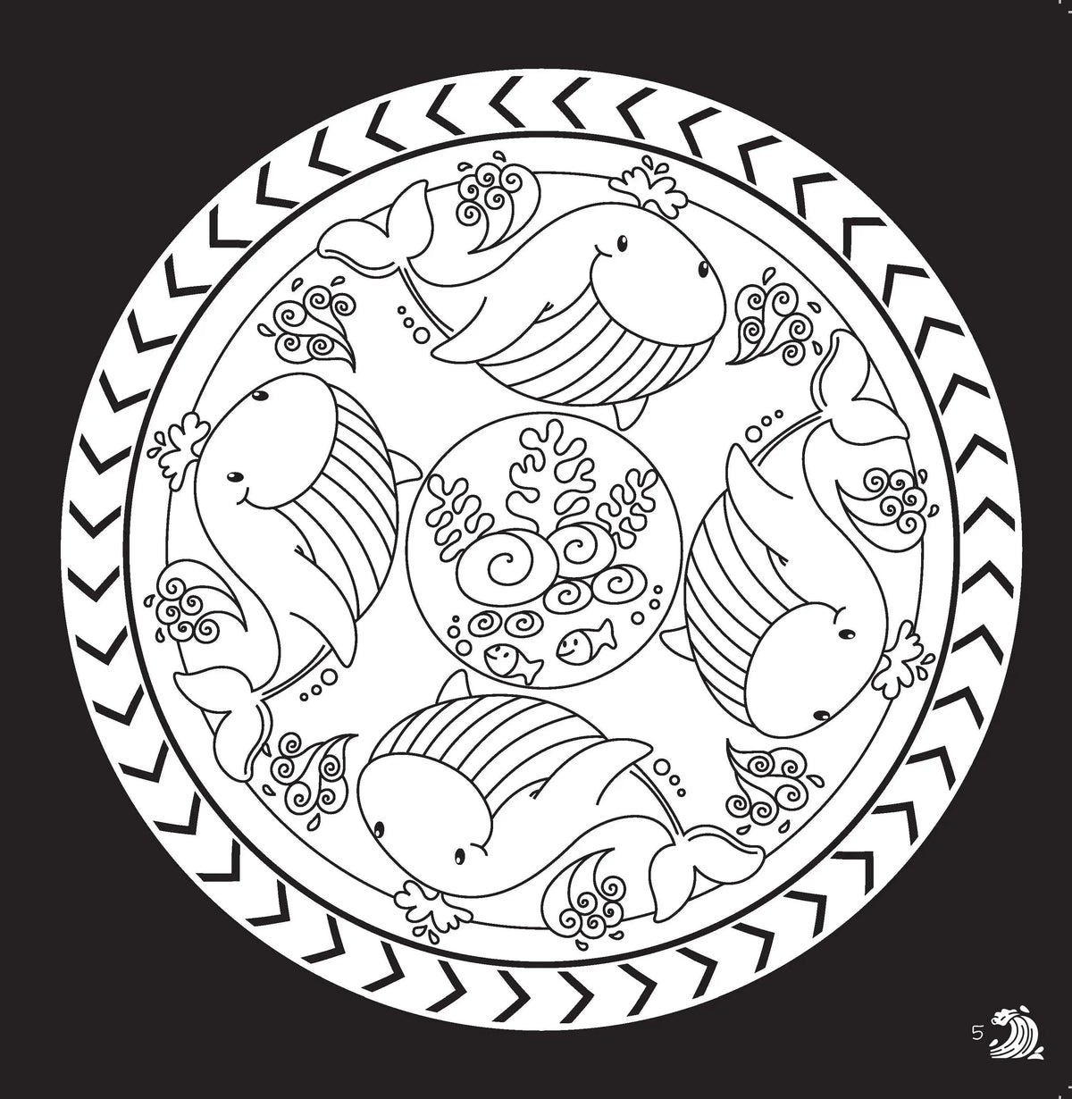 Lil Legends Let's Colour Our Oceans Colouring Book for Kids | Builds Colour Recognition, Focus and Creativity | Travel-Friendly Hardboard Support | For UKG/ Primary | Age 4+