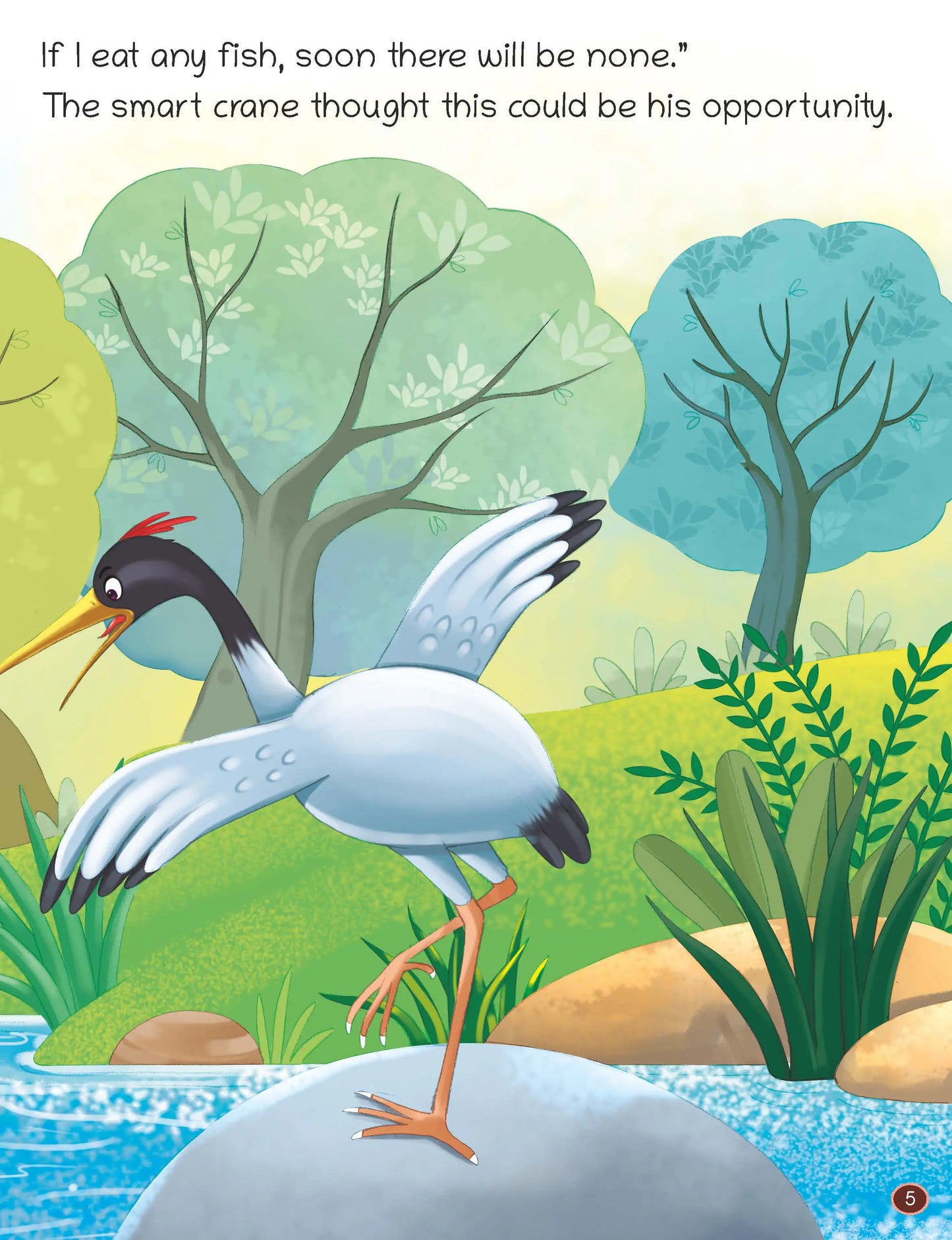 Short Illustrated Panchtantra Stories for Kids 2+ | The Crane and the Crab | Lil Legends by Oswaal Books