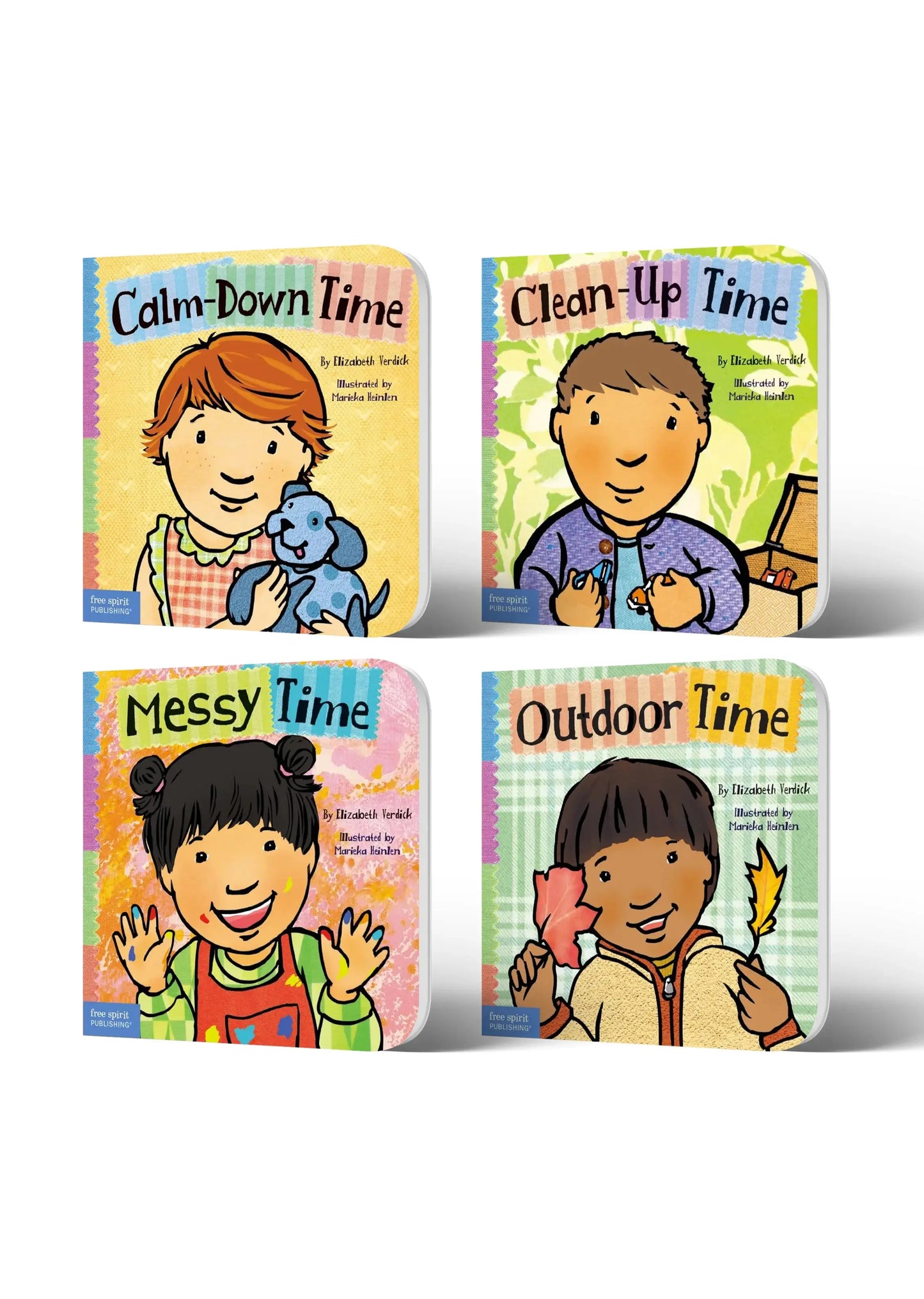 Lil Legends Toddler Tools Self-Management Set of 4 Board Books for Kids | Calm Down, Clean-Up, Messy Time and Outdoor Time | Good Habits and Independence | For Age 2+ย