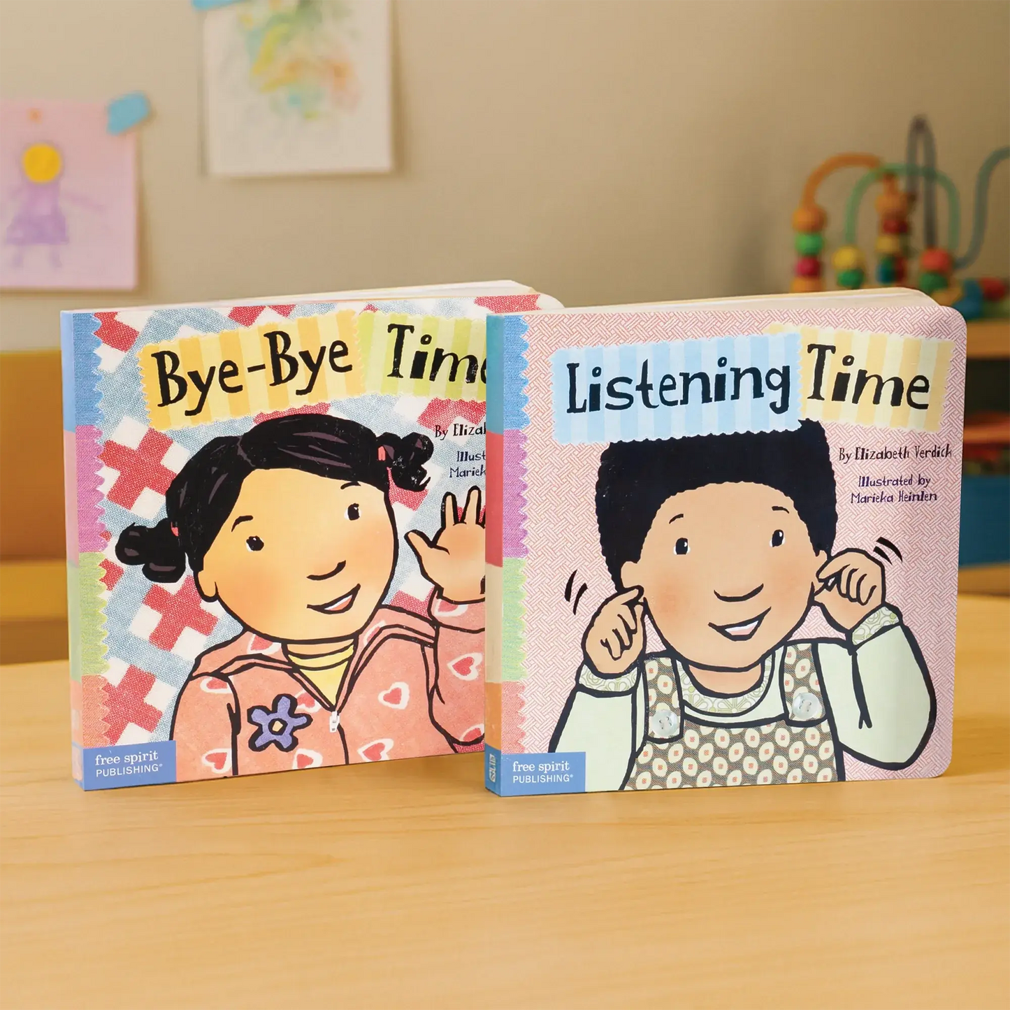 Listening & Goodbye Time (Toddler Tools Series) β 2 Board Books for Toddlers (Ages 1β3 yrs) | Build Social Skills & Smooth Transitions | by Free Spirit PublishingΒ