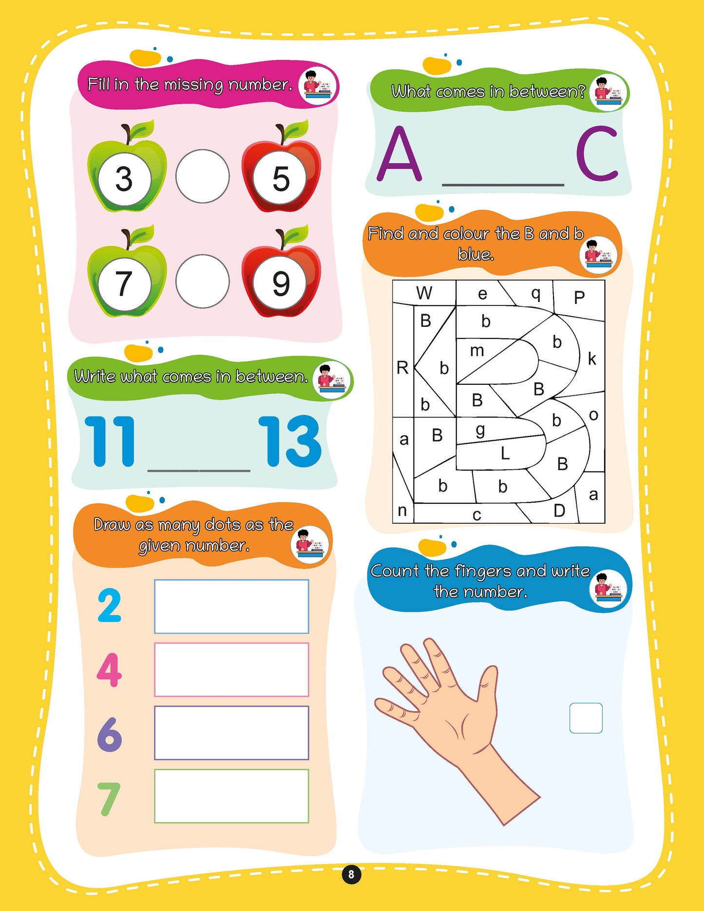 3-in-1 Activity Book Set for Kids Age 3+ | Brain, Maths & English Quest | 750+ Fun Early Learning Exercises for Tracing, Colors, Shapes, Numbers & Alphabets