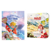 Lil Legends Re-Imagined Classics: Illustrated Classic Story Books for Kids – Heidi & Around the World in 80 Days (Set of 2)