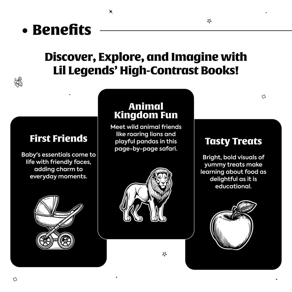 High Contrast Baby Book for Newborns by Dr. Imran Patel – Visual Stimulation Book for Infants (0–12 Months) | Boost Brain Development | Black & White Baby Book - Oswaal Books