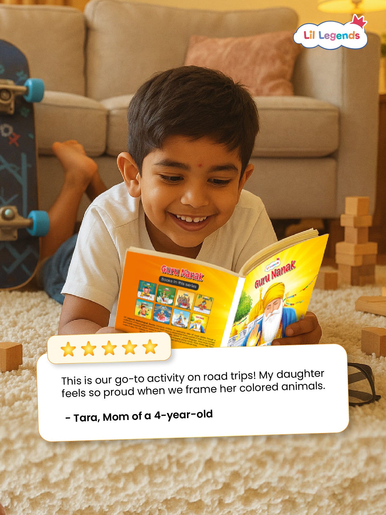 Inspiring Tale of Guru Nanak – Illustrated Story Book for Kids | Short Moral Biography for Early Readers | Ages 3+ | Board Book with Values & Teachings