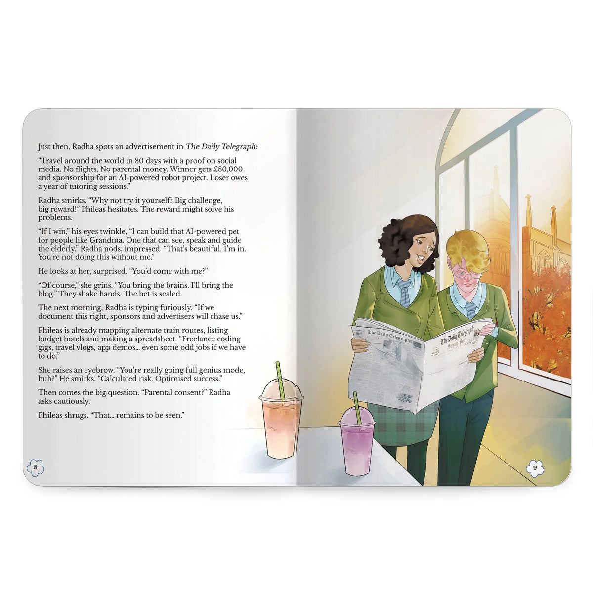 Lil Legends Timeless Classics Re-Imagined for Today | Set of 2 Story Books | Pinocchio and Around the World in 80 Days | Vocabulary, Imagination and Value Booster Stories | For Age 7+