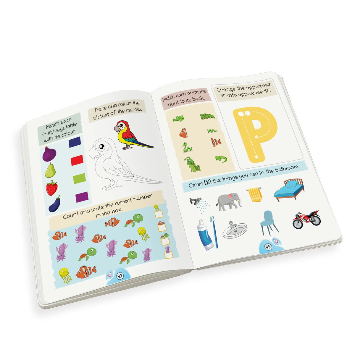 Lil Legends Book of Activities for Kids Age 3+ | Fun Learning Workbook with Tracing, Colouring, Matching and Puzzles | Early Learning Activity Book | For Toddlers/Nursery/LKG/UKG