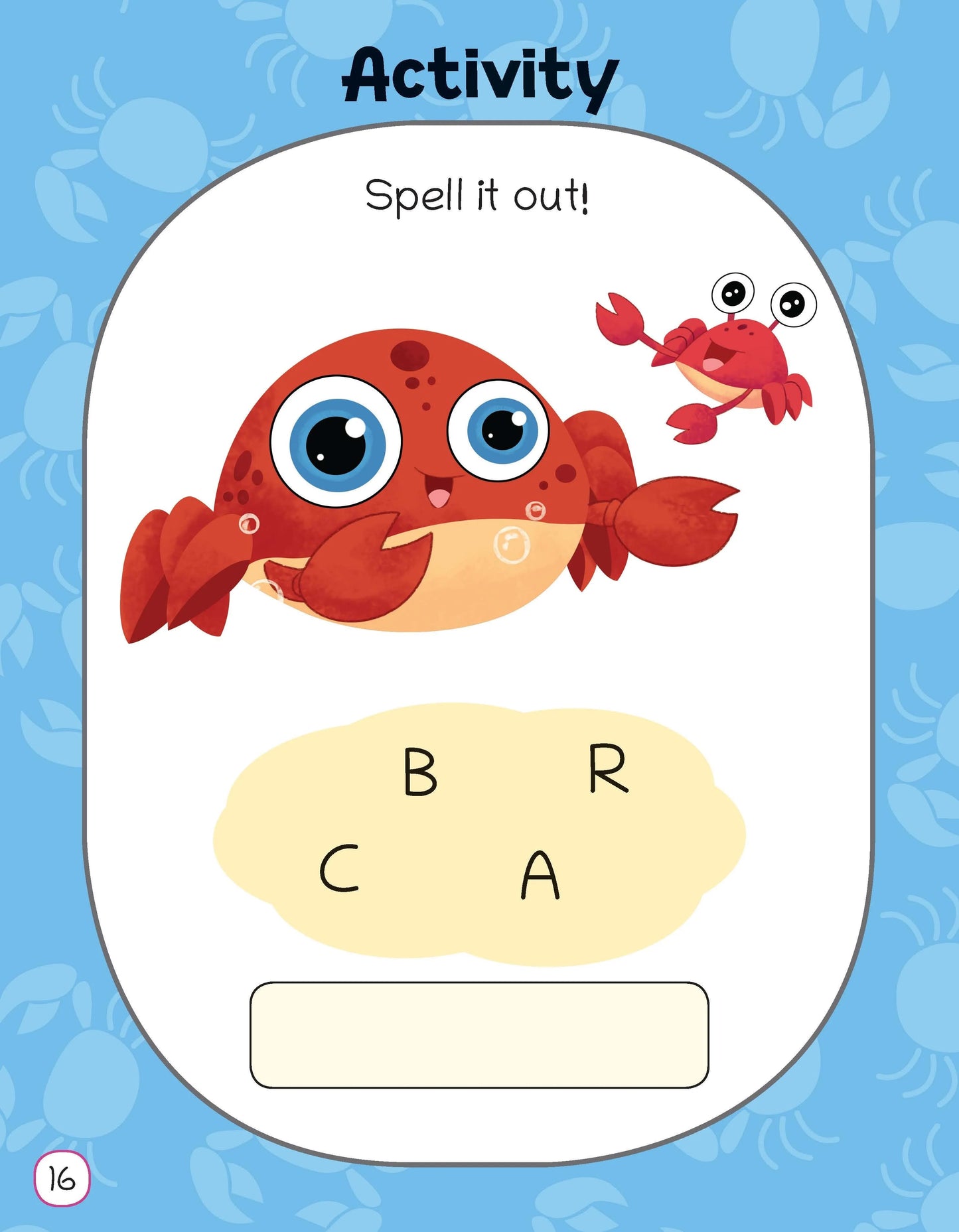 Lil Legends Fascinating Animal Book , CRAB- A Sea Animal, Exciting Illustrated Book for kids, Age 2+ Oswaal Books and Learning Private Limited