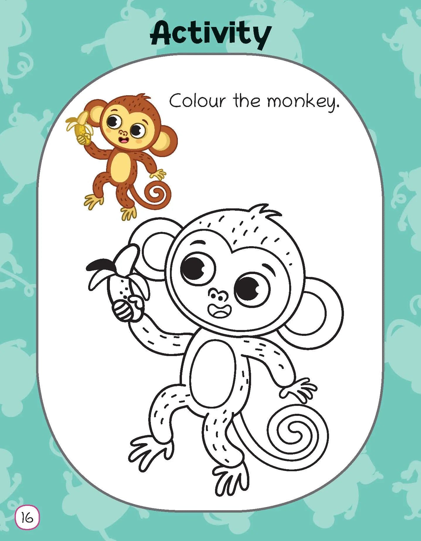 Lil Legends Fascinating Animal Book , MONKEY - A Wild Animal, Exciting Illustrated Book for kids, Age 2+ Oswaal Books and Learning Private Limited