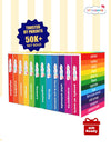 Mini Library Box Set – 12 Durable Board Books for Toddlers | Early Learning Concepts Like Alphabet, Numbers, Colours, Animals & More | Tear-Resistant | Perfect for Ages 0–4