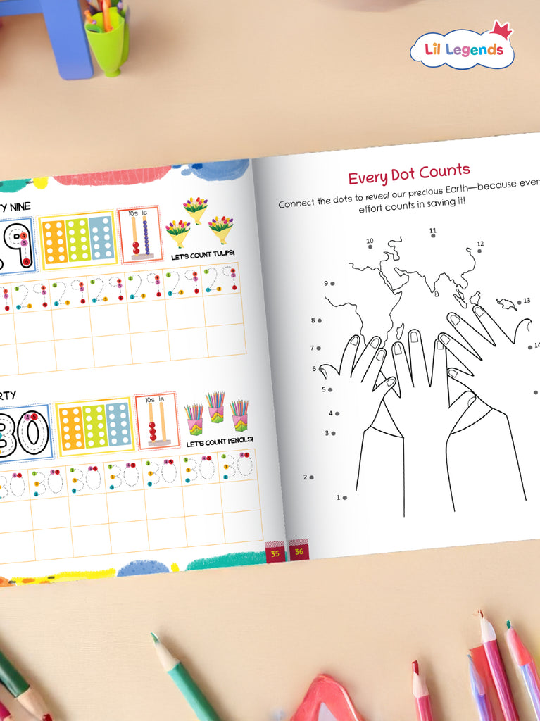 Number Tracing Activity Book for Kids – Level 2 | Step-by-Step Writing Practice | Builds Confidence, Fine Motor Skills & Number Recognition | For Ages 3+