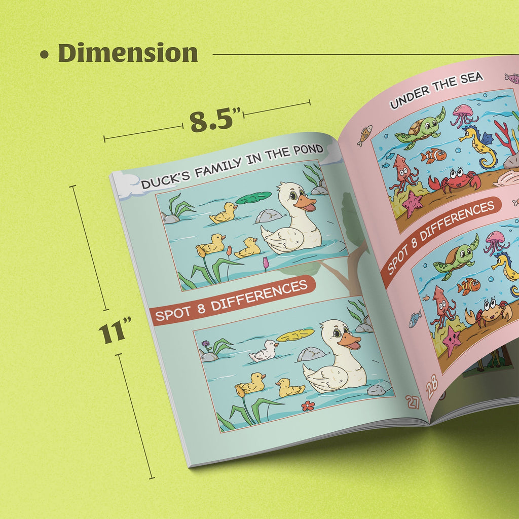 Lil Legends Interactive Learning: Spot the Difference Book for Kids Ages 4+ – Fun Puzzles to Boost Observation and Critical Thinking - Oswaal Books
