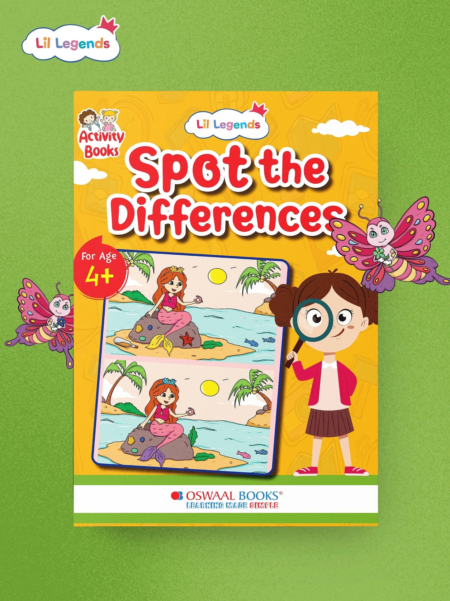 Lil Legends Spot the Difference Book for Kids Age 4+ Years - Interactive Learning Activity Book | Fun Puzzles to Boost Observation, Concentration & Critical Thinking | Brain Games for ChildrenΒ