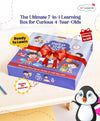 Prep and Shine Box – 7 Fun Learning Books with Free Stationery Kit | Early Learning Kit for School Readiness | Ideal for Kids Ages 4+