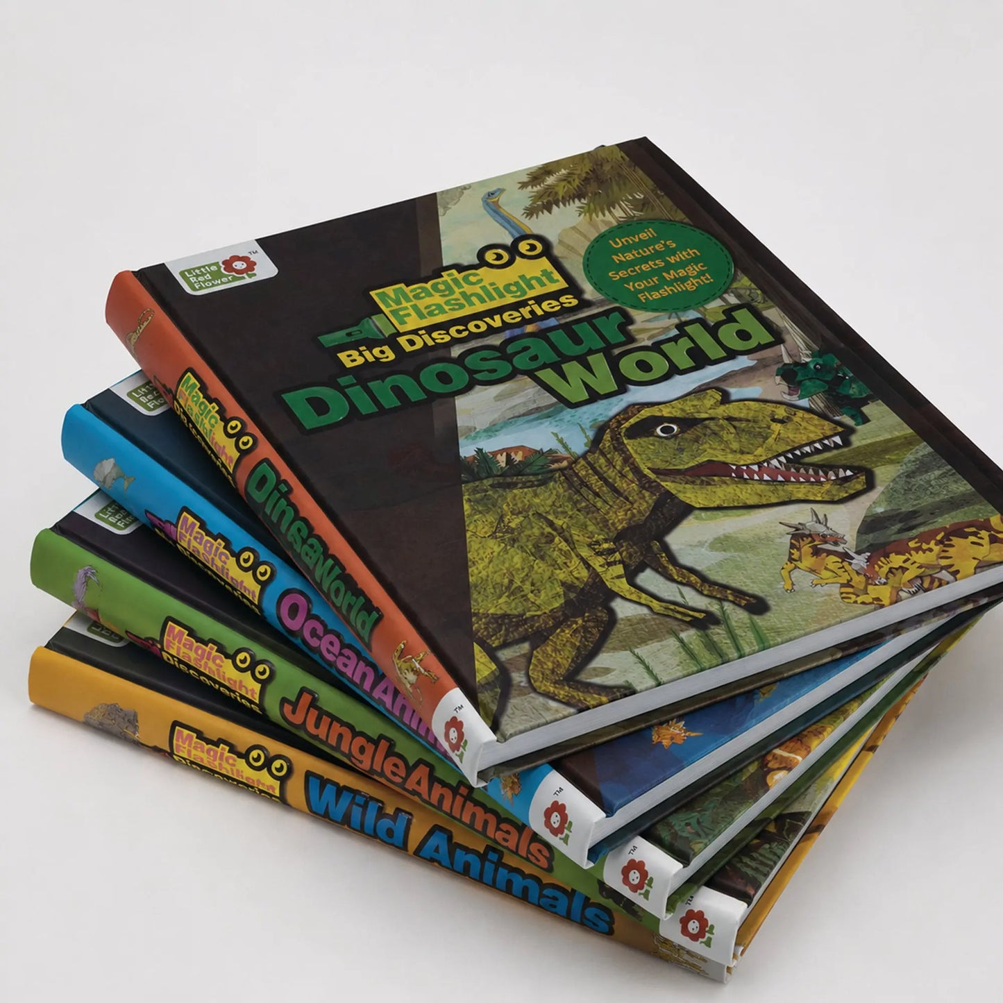 Oswaal Lil Legends Magic Flashlight Little Explorer Mega Pack – Ocean, Jungle, Dinosaur and Wild Animals for Kids | Interactive Hidden Pictures, Reveal Card and Interesting Facts | For Age 3+