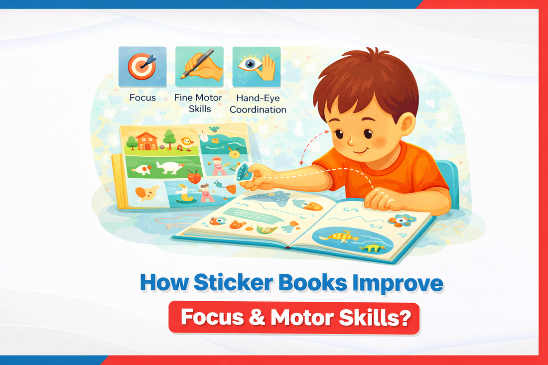 How Sticker Books Improve Focus & Motor Skills in Kids? 