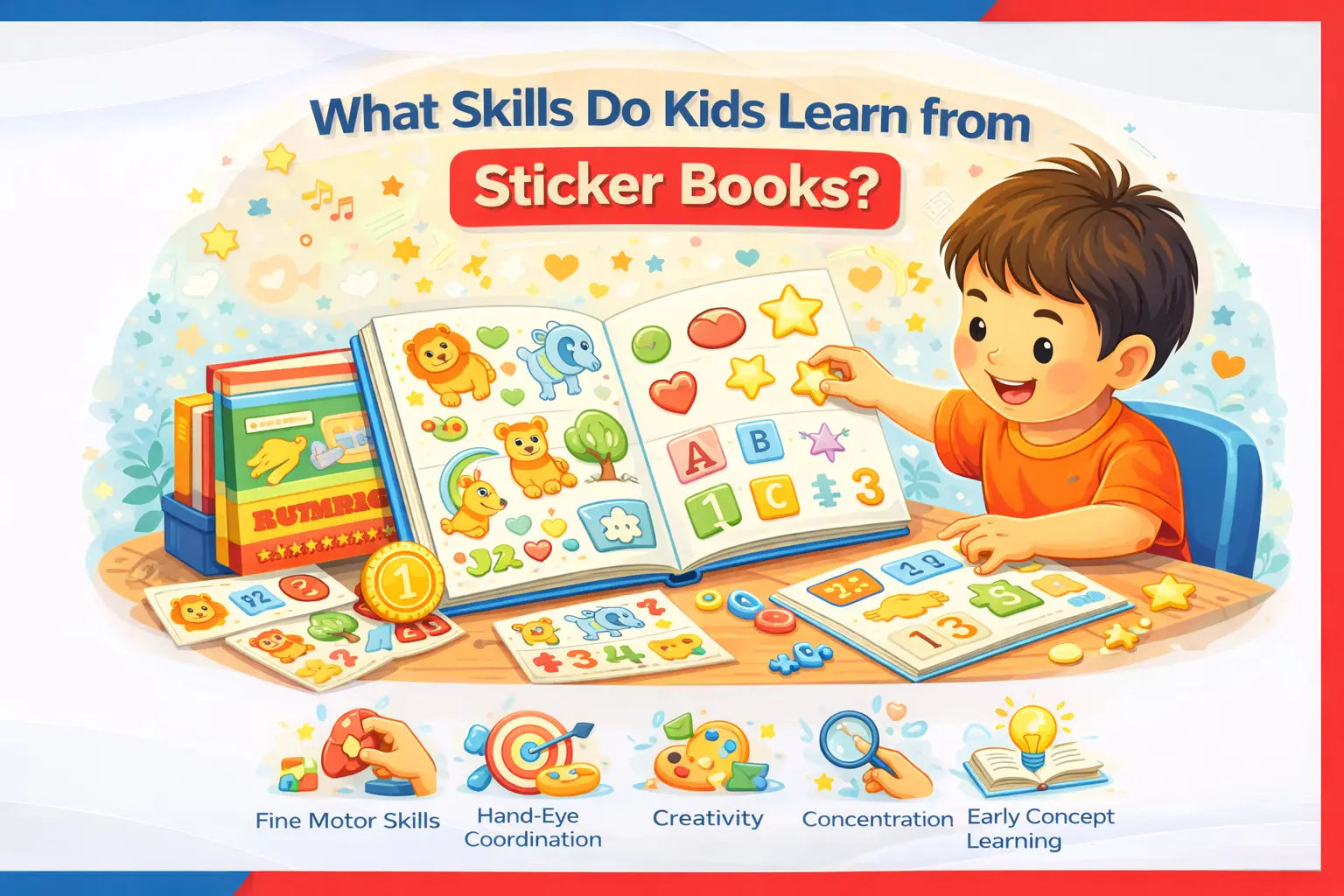 What Skills Do Kids Learn from Sticker Books? – Lil Legends Books