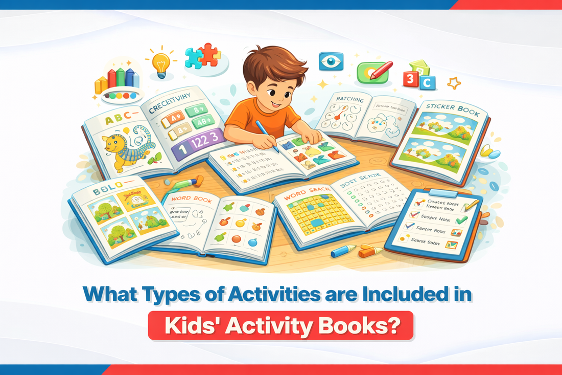 What Types of Activities Are Included in Kids' Activity Books?