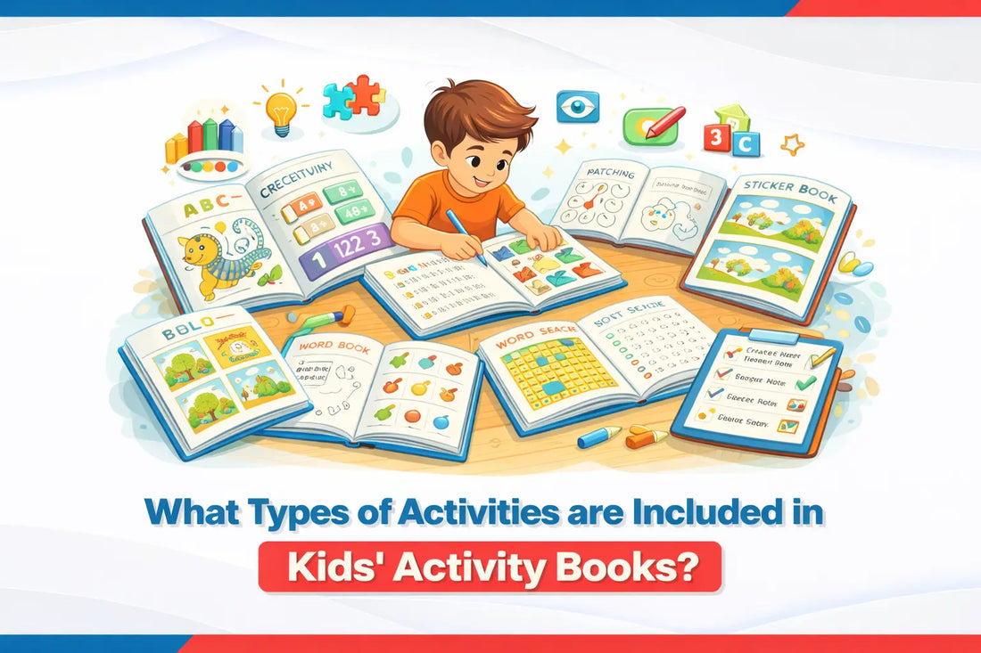 What Types of Activities Are Included in Kids' Activity Books? 