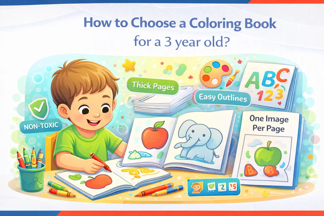 How to Choose a Coloring Book for a 3-Year-Old? 