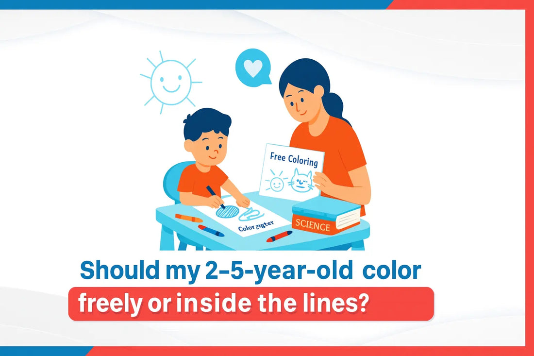 Should My 2–5-Year-Old Color Freely or Inside the Lines? 