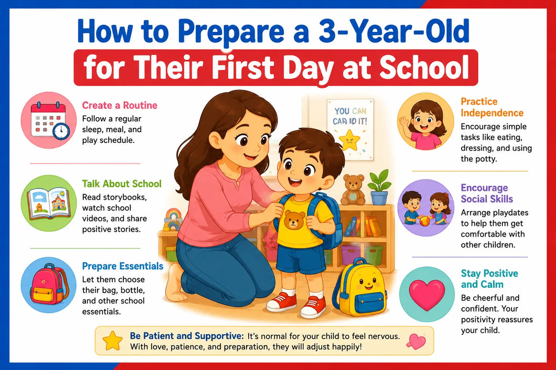 How to Prepare a 3-Year-Old for Their First Day at School 