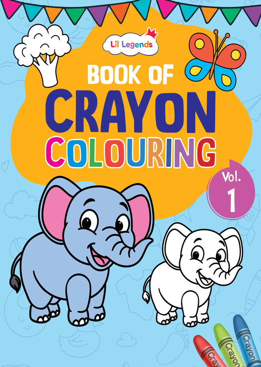 Lil Legends: Crayon Colouring Book Vol 1 