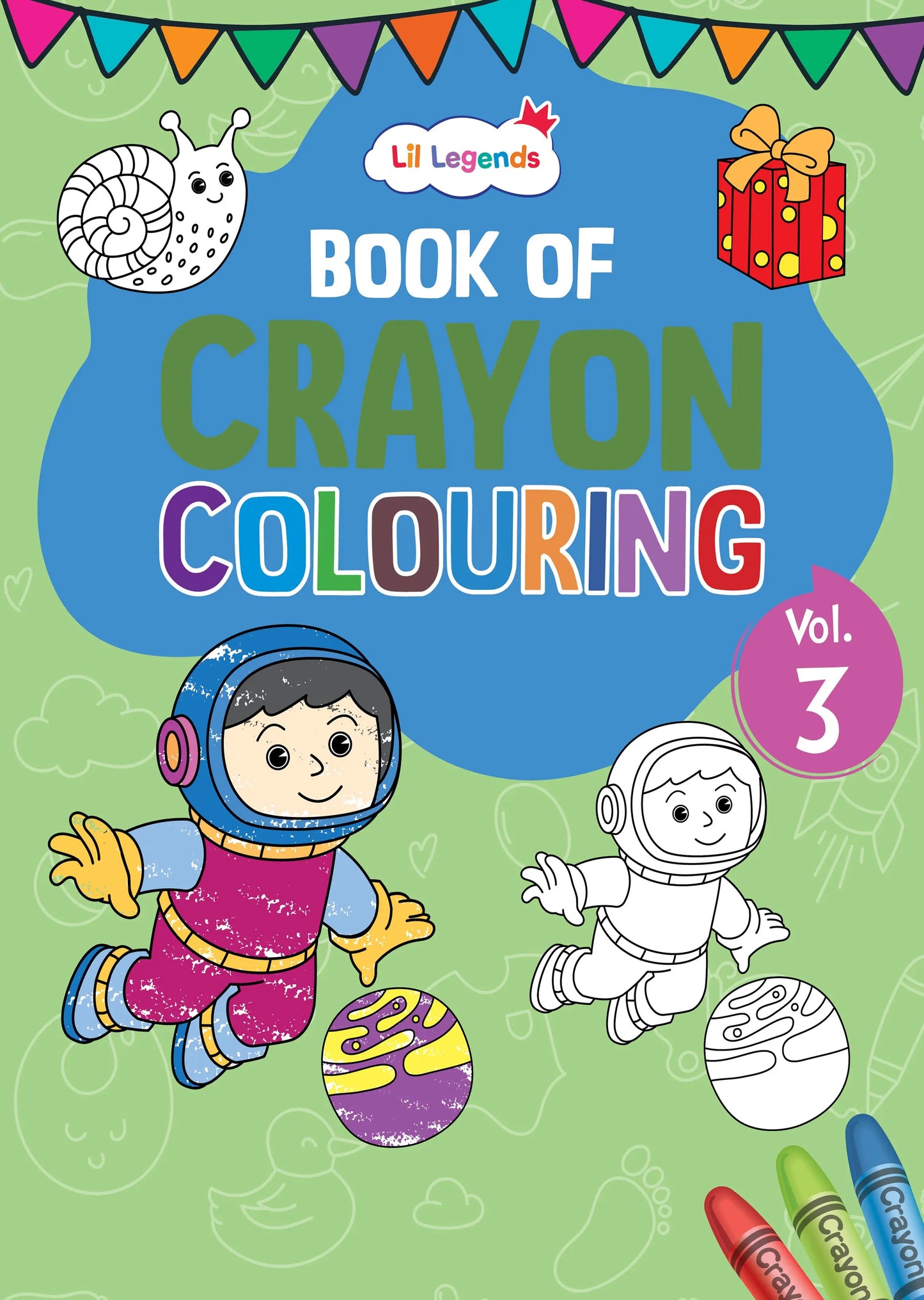 Lil Legends: Crayon Colouring Book Vol 3 