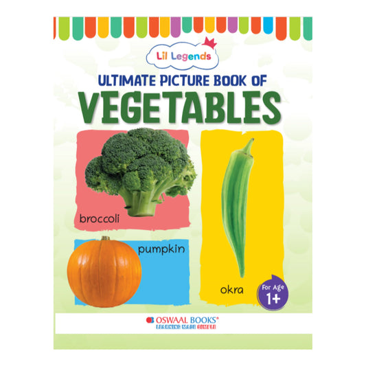Lil Legends Picture Book for Kids Age 1+ Years - Learn About Vegetables | Early Learning Illustrated Book with Colourful Pictures | First Words Book for Toddlers & Preschoolers 