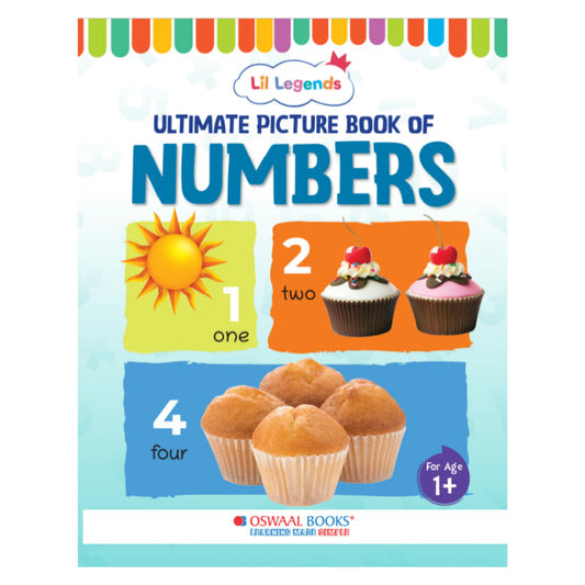 Lil Legends Picture Book for Kids Age 1+ Years - Learn About Numbers (1,2,3) | Early Learning Illustrated Book with Colourful Pictures | First Counting Book for Toddlers & Preschoolers 