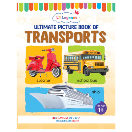 Lil Legends Picture Book for Kids Age 1+ Years - Learn About Transport & Vehicles | Early Learning Illustrated Book with Colourful Pictures | First Words Book for Toddlers & Preschoolers 