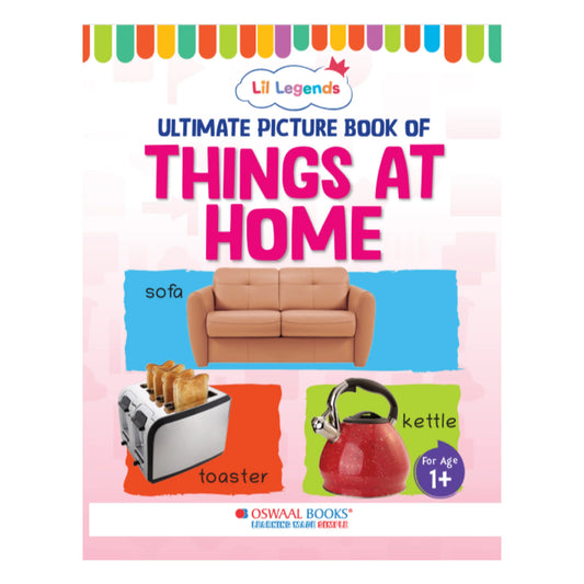 Lil Legends Picture Book for Kids Age 1+ Years - Learn About Things at Home | Early Learning Illustrated Book with Colourful Pictures | First Words Book for Toddlers & Preschoolers 