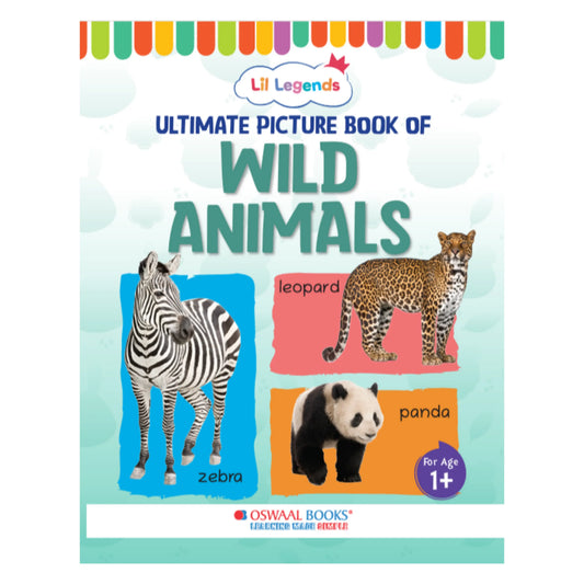 Lil Legends Picture Book for Kids Age 1+ Years - Learn About Wild Animals | Early Learning Illustrated Book with Colourful Pictures | First Words Book for Toddlers & Preschoolers 