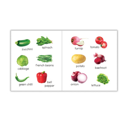 Lil Legends Picture Book for Kids Age 1+ Years - Learn About Vegetables | Early Learning Illustrated Book with Colourful Pictures | First Words Book for Toddlers & Preschoolers 
