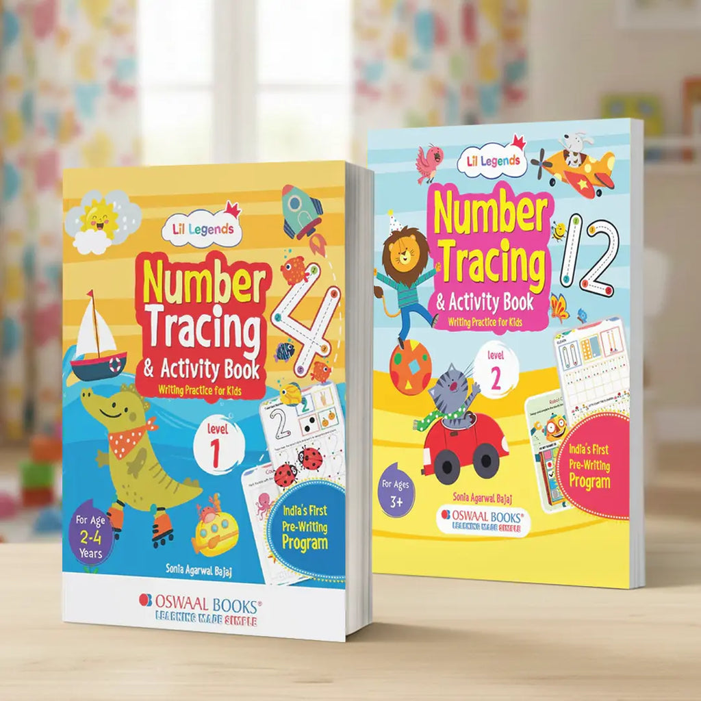 Number Tracing & Activity Book Bundle - Writing Practice for Math Readiness | Set of 2 Books | Ages 2–4 Yrs | 