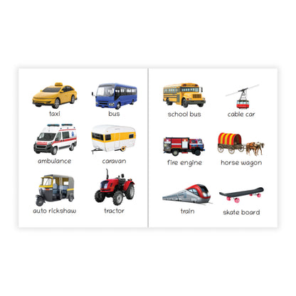 Lil Legends Picture Book for Kids Age 1+ Years - Learn About Transport & Vehicles | Early Learning Illustrated Book with Colourful Pictures | First Words Book for Toddlers & Preschoolers 