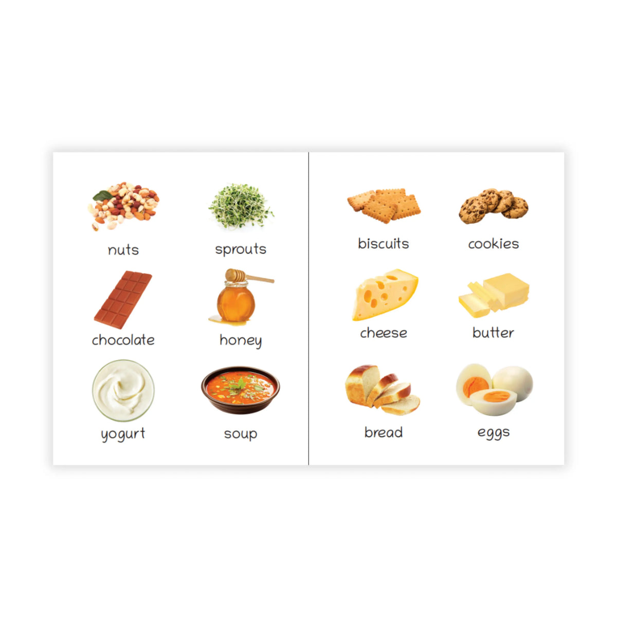 Lil Legends Picture Book for Kids Age 1+ Years - Learn About Foods | Early Learning Illustrated Book with Colourful Pictures | First Words Book for Toddlers & Preschoolers 