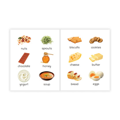 Lil Legends Picture Book for Kids Age 1+ Years - Learn About Foods | Early Learning Illustrated Book with Colourful Pictures | First Words Book for Toddlers & Preschoolers 