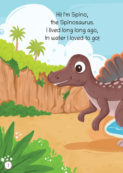 Lil Legends Padded Board Book for Kids | I am a Spinosaurus | Illustrated Dinosaur Book for Toddlers | Durable Early Learning Picture Book | Age 2–5 Years | Padded Cover Edition 