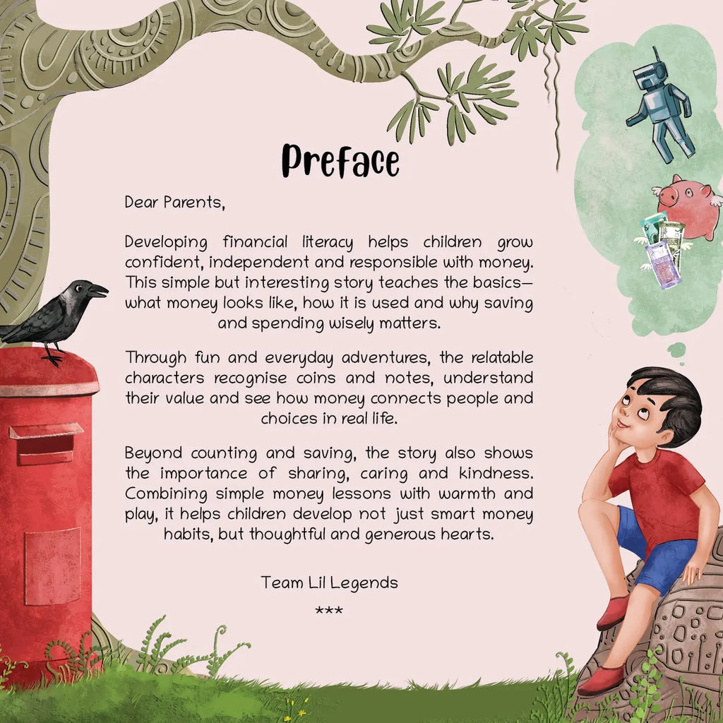Lil Legends: A Trip to Village Post Office, A book for Financial Literacy