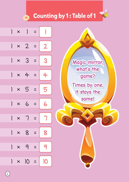 Lil Legends Tick Tock Tables for Kids | Multiplication Tables Practice Book | Builds Maths Skills, Number Sense & Memory Recall | Illustrated Workbook | Ages 5+ Years | Paperback